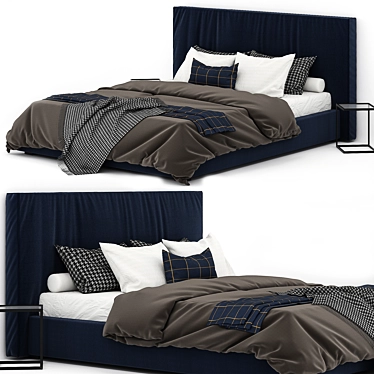 Sapphire Dream Bed 3D model image 1 