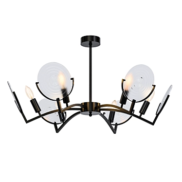 Elegant Roxana Ceiling Chandelier 3D model image 1 