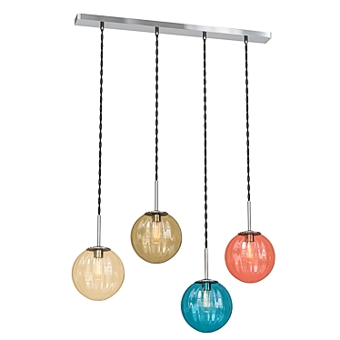 Loft4You's Advice Slim: Modern Metal and Glass Pendant Light 3D model image 1 