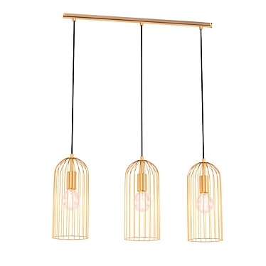 Elegant Eglo Roccamena Ceiling Light 3D model image 1 