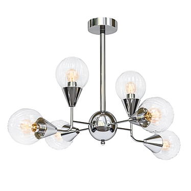 Glamourous Rivoli Adora Ceiling Chandelier 3D model image 1 