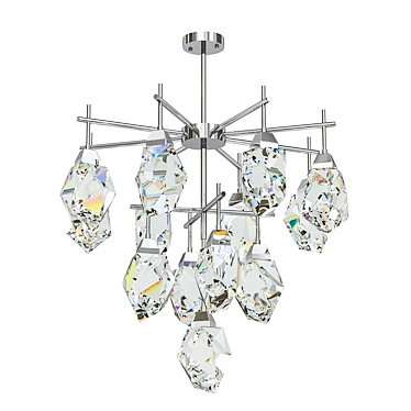 Luxurious Big Brass Pendant 3D model image 1 