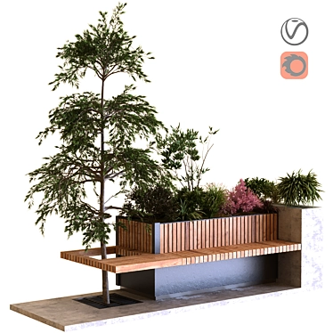 Compact Tree Box Set 021 3D model image 1 