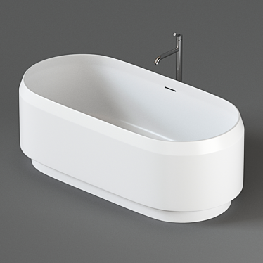 Lariana Agape: Elegant Freestanding Bathtub 3D model image 1 