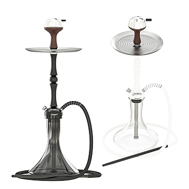 Elegant Mattpear Hookah 3D model image 1 