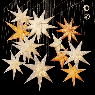 Swedish Stars Decor Set 3D model image 1 