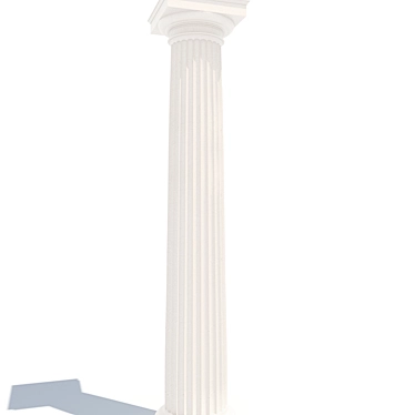 Doric Column: Architectural Elegance 3D model image 1 