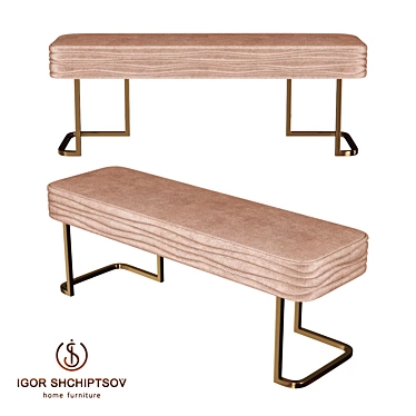 Elegant EMMA Bench: Stylish Design by IGOR SHCHIPTSOV 3D model image 1 