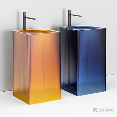 Astro Aura: Innovative Sink Solution 3D model image 1 