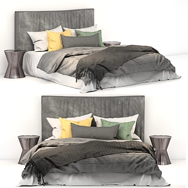 3D Max 2014 + V-Ray: Ultimate Bed Design 3D model image 1 