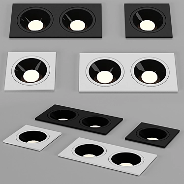 LED Ceiling Light Spot 001 - Illuminate Your Space! 3D model image 1 