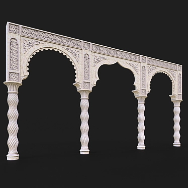 Moroccan Arch Wall Decor 3D model image 1 