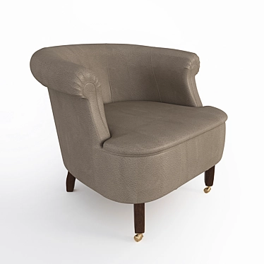 Classic Italian Luxury Armchair: Poltrona Frau Club 3D model image 1 
