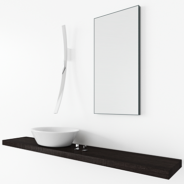 Luna Wall Spout: Sleek and Stylish 3D model image 1 