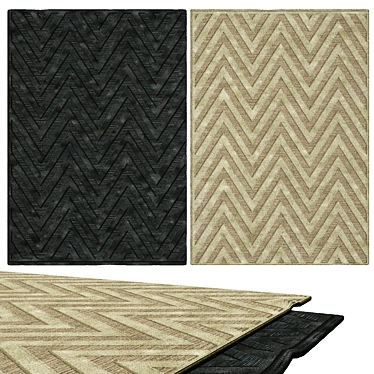 Stylish Interior Carpets 3D model image 1 