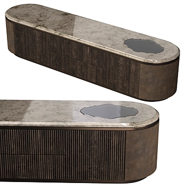 Luxury Gordon Wave Low Storage 3D model image 1 