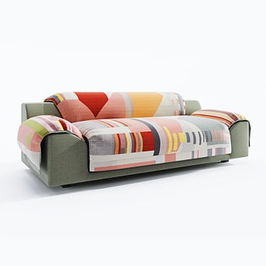 Vitra Butterfly Sofa: Polished Perfection 3D model image 1 