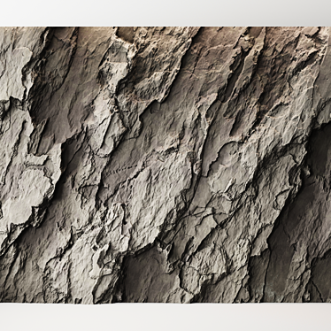 Seamless Rock Cliff Wall Texture 3D model image 1 