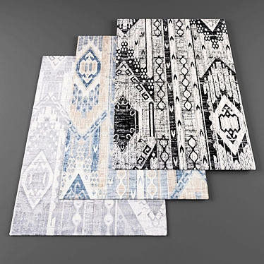 Assorted Carpet Collection - 5 Pieces 3D model image 1 