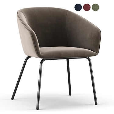 Modern Woood Sien Dining Chair 3D model image 1 