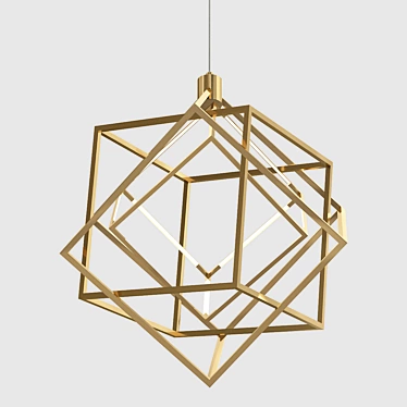 Fusion Elegance: Eichholtz Chandelier 3D model image 1 