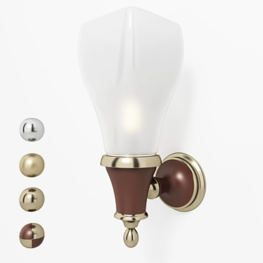 Elegant BRIZO Charlotte Sconce 3D model image 1 