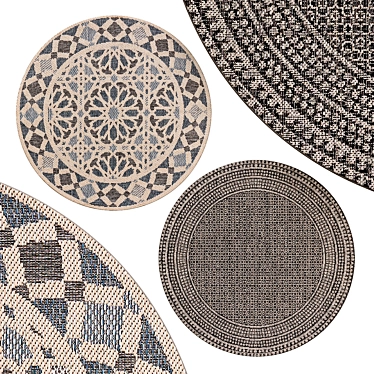 Elegant Circle Rugs | No. 106 3D model image 1 