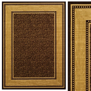 Elegant Border Rug: 2400 x 3300 mm 3D model image 1 