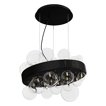 Elegant Disk Pendant Light 3D model image 1 