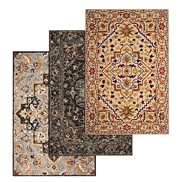 Luxury Carpet Set | High-Quality Textures 3D model image 1 