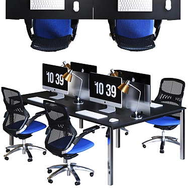 Sleek Conference Table: High Detail 3D model image 1 