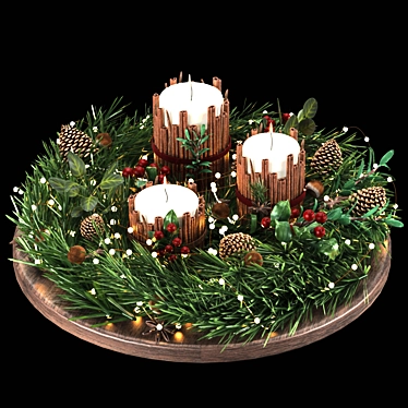 Festive Table Decoration 3D model image 1 