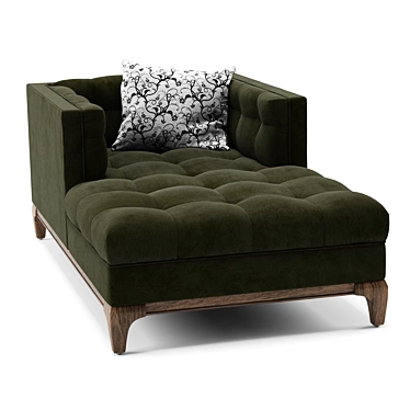 Sapphire Olive Dylan Chaise: Elegant Comfort for Your Space 3D model image 1 