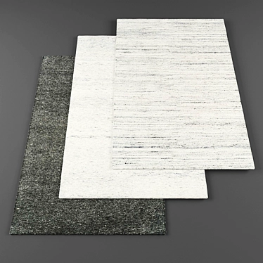 Modern Rugs Set: 3 Piece Collection 3D model image 1 