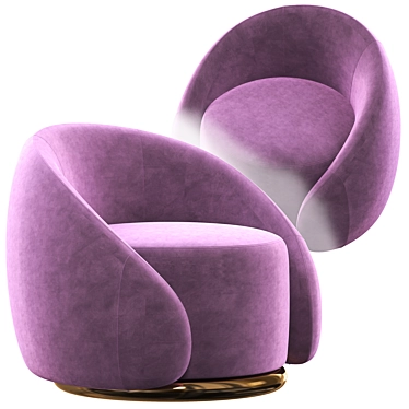 ABBRACCI Modern Armchair 3D model image 1 