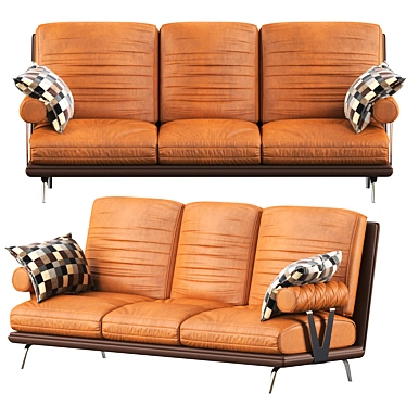 Cigar Lux Sofa: Modern Comfort 3D model image 1 