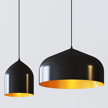 Modern Helena Pendant Light 3D model image 1 