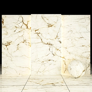 Premium Pietrasanta Marble Slabs 3D model image 1 