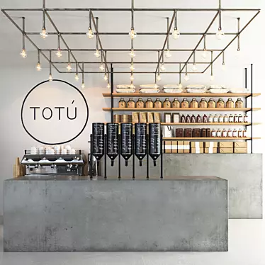 Totu Cafe: High-Quality 3D Model 3D model image 1 