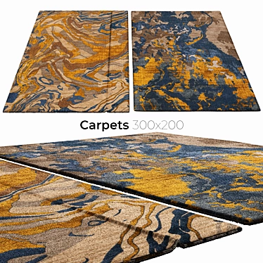 Luxury Floor Rugs for Chic Interiors 3D model image 1 