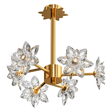 Ethereal Blossom Chandelier 3D model image 1 