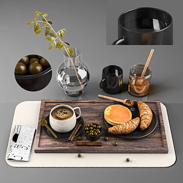Premium Coffee Set: 3D Files & Preview 3D model image 1 