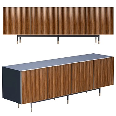 Elegant Garda Sideboard: Meroni Colzani 3D model image 1 