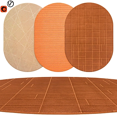 Elegant Oval Rugs | 31 3D model image 1 