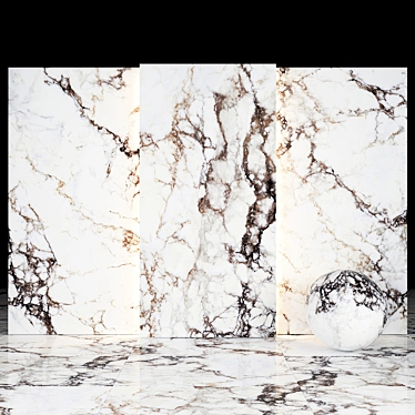 Breccia Marble 01: Elegant Texture Slabs & Tiles 3D model image 1 