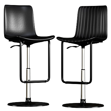 Dual Design Bar Chair 3D model image 1 