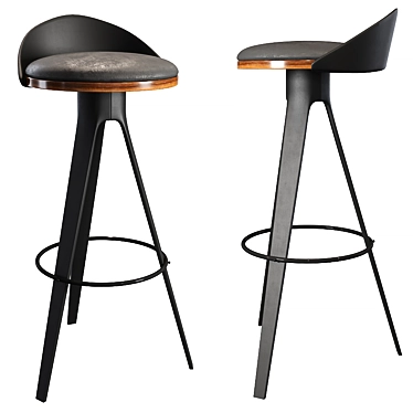 Title: Falco Bar Stool: Sleek and Stylish 3D model image 1 