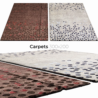 Stylish Interior Carpets 3D model image 1 