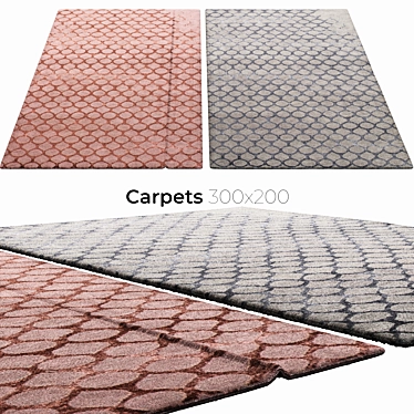 Stylish Interior Carpets 3D model image 1 