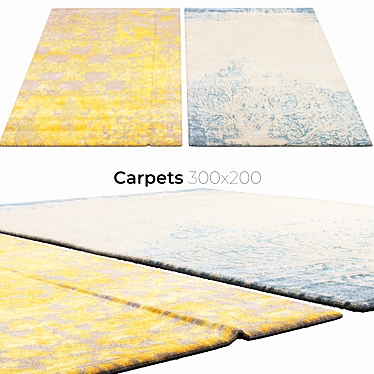 Stylish Interior Carpets 3D model image 1 